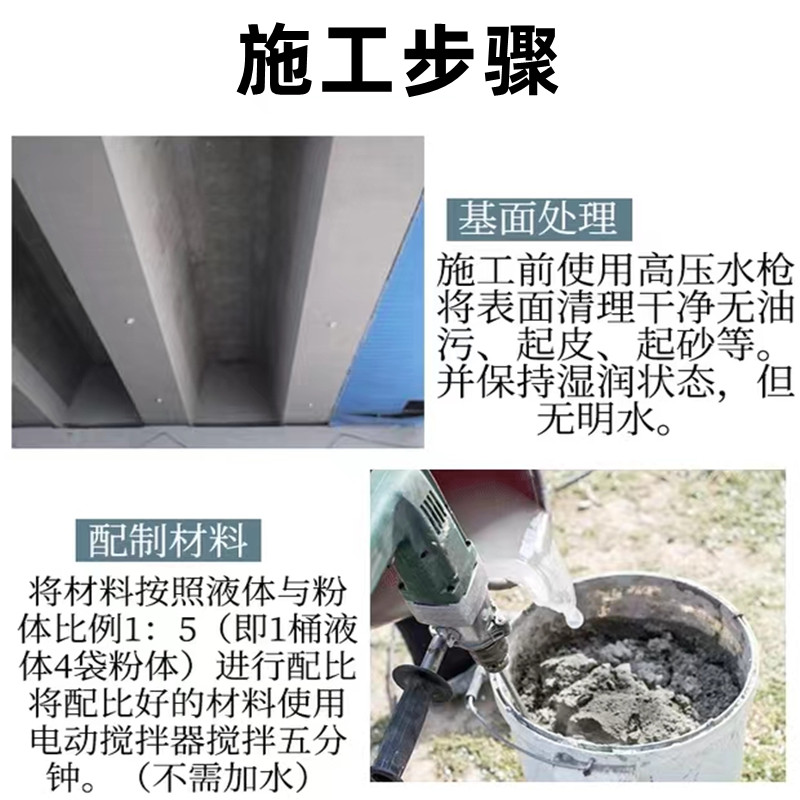 Wanji Aluminate Inorganic Anticorrosion and Seepage Prevention Mortar Chimney Sewage Reservoir Dam Bridge Repair and Reinforcement