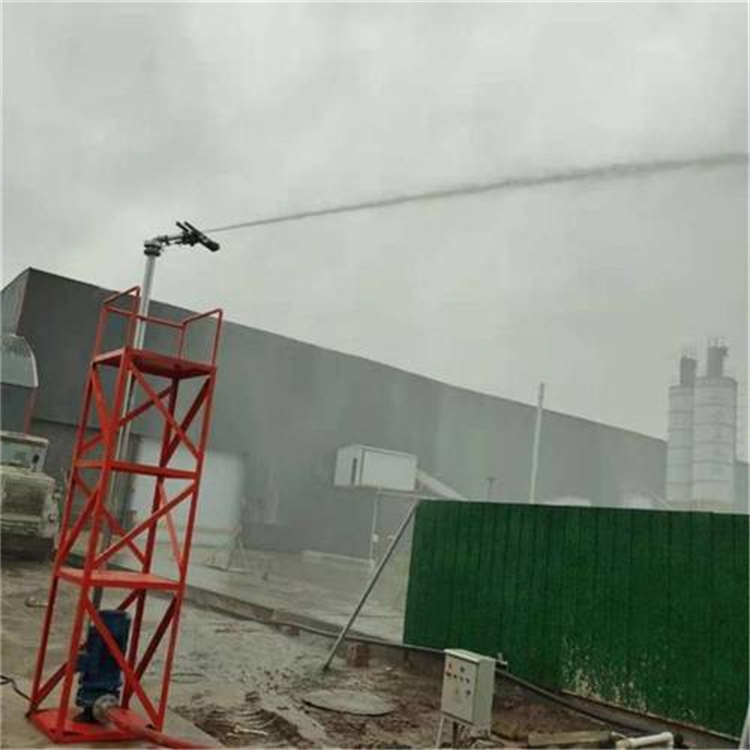 Gansu Zhangye site dust removal turret Anti-aircraft gun fire turret spray equipment water turret spray