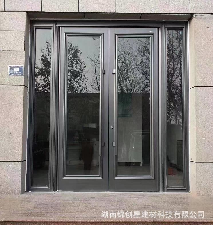 Customized aluminum alloy doors and windows, shops, fast food restaurants, KFC doors, aluminum alloy KFC sliding doors, swing doors