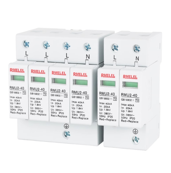 The window of the People's Surge Protection Device displays T1 impulse test surge 15KA25KASPD