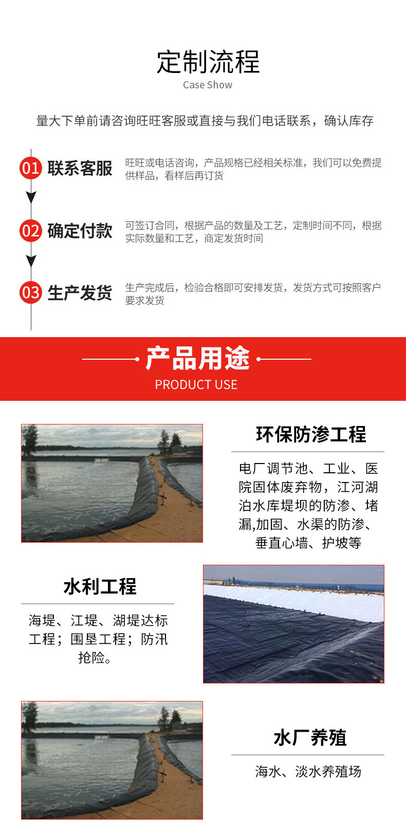 Filament composite drainage network drainage belt, high-density polyethylene reverse filtration drainage, breathable protection, slope diversion