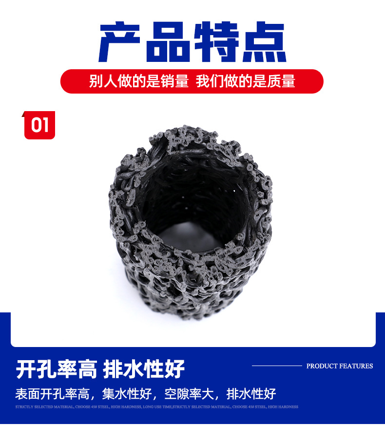 150mm lawn permeable rcp plastic blind pipe 100mm drainage cloth MY internal support reinforced blind ditch seepage pipe