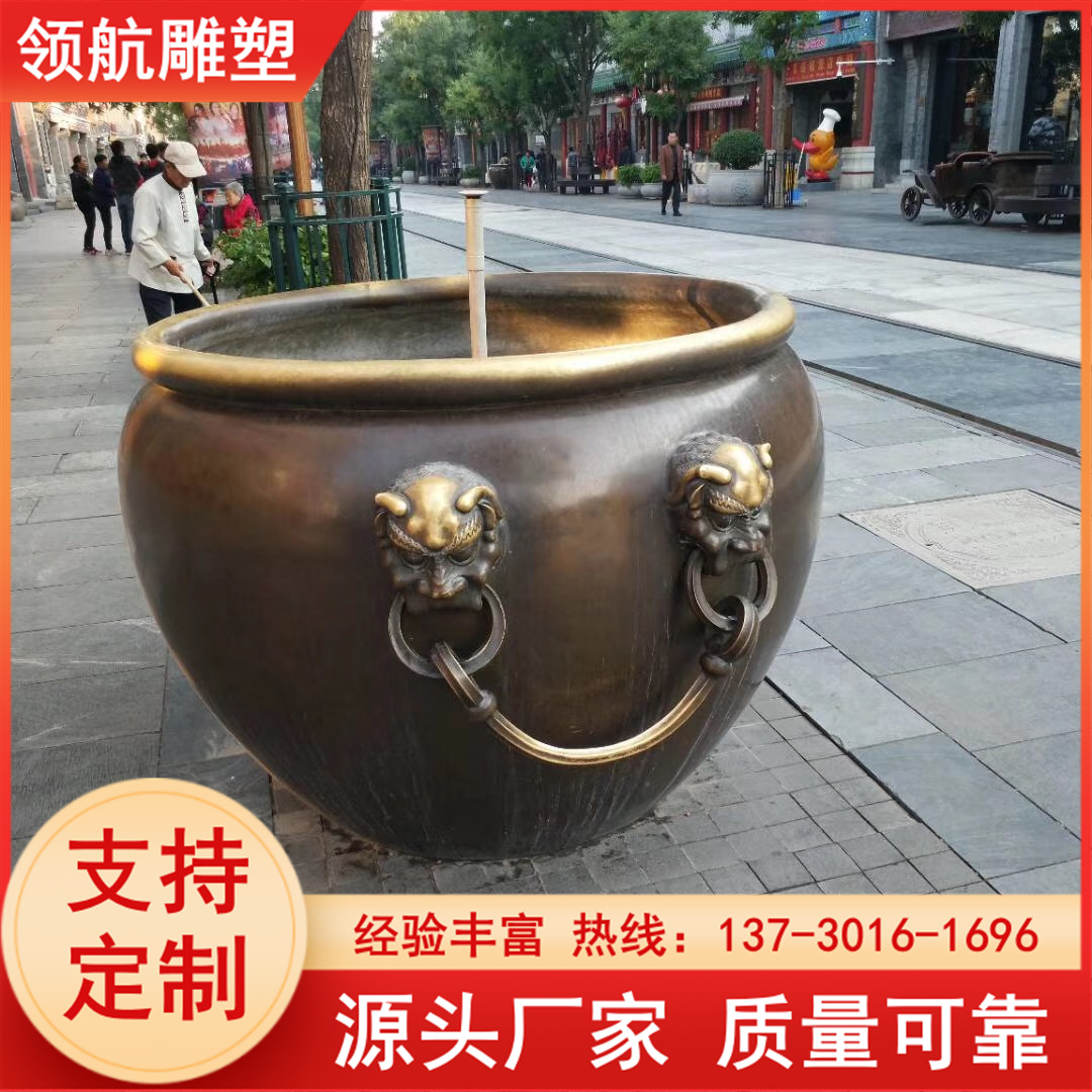 The production of large-scale garden sculptures and architectural sculptures with pure copper craftsmanship at the entrance supports customization