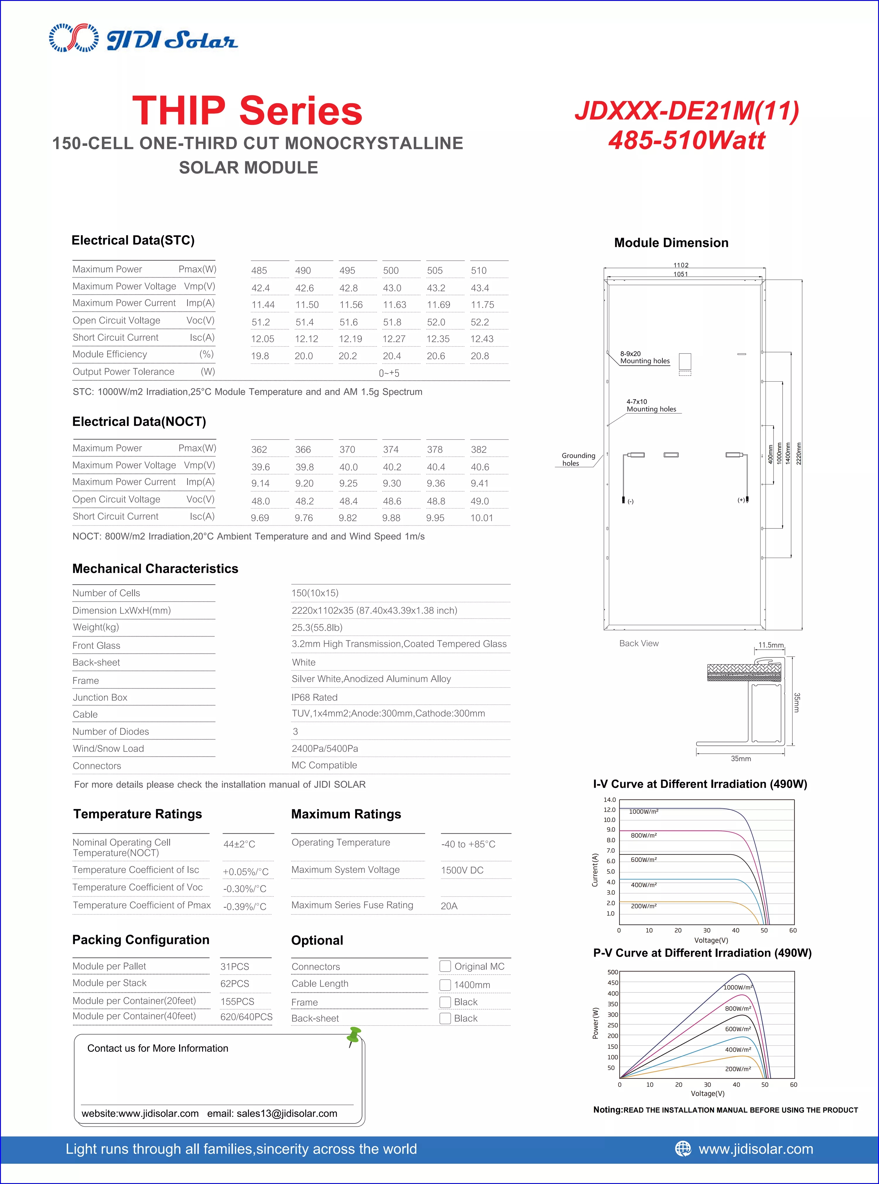 Polar Fumin Solar Energy Panel Installation of Large Photovoltaic Power Generation Panel and Customization of Photovoltaic Modules