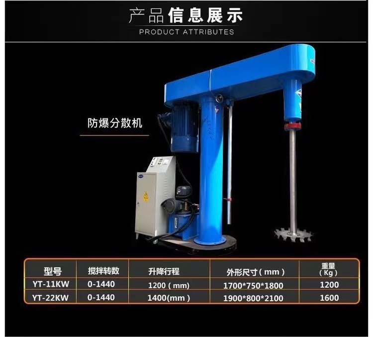 High speed stirring and dispersing machine, slurry color slurry mixing and mixing machine, chemical dispersion machine