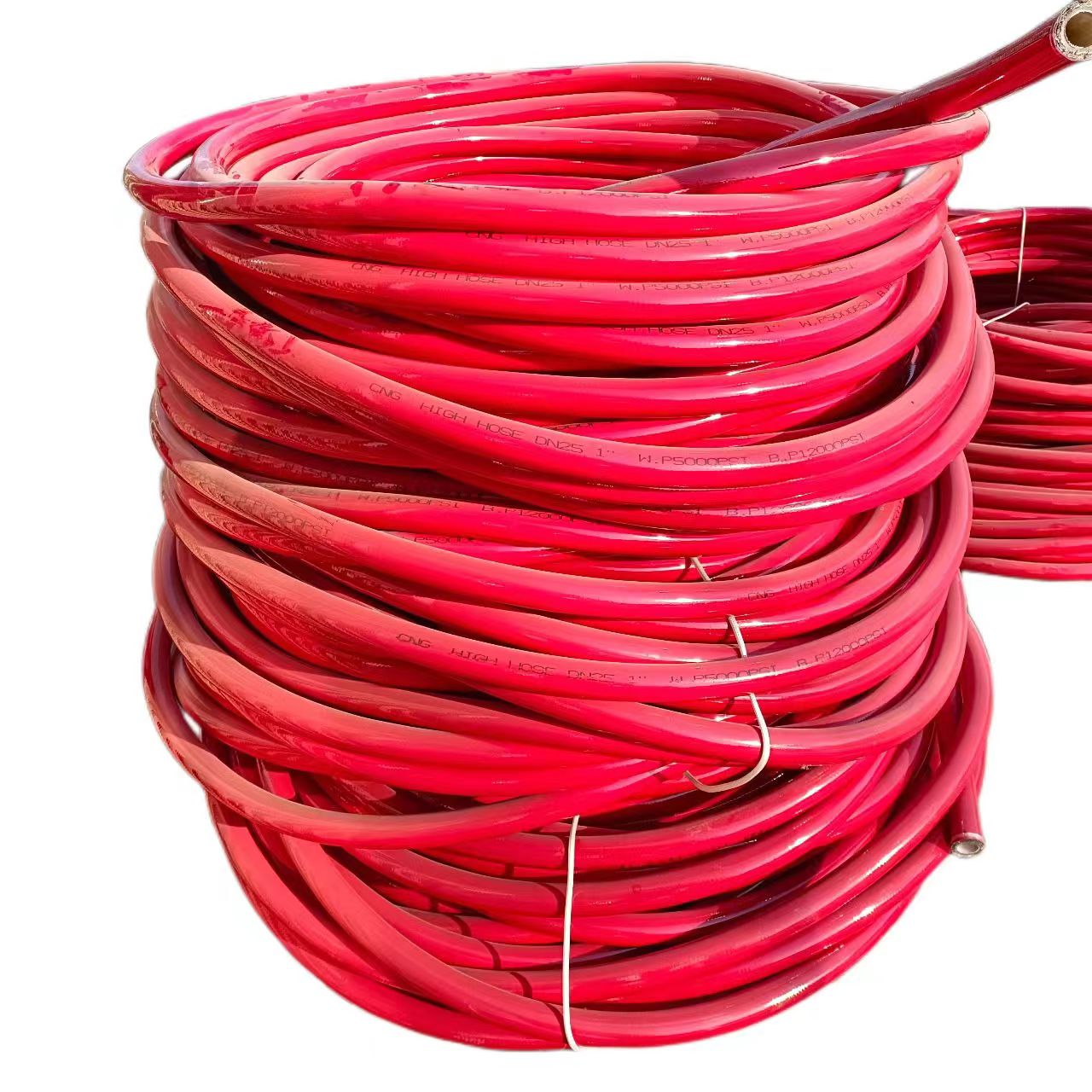 High pressure oil pipe polyurethane reinforced steel wire hose resin wear-resistant pipe pu steel wire hose