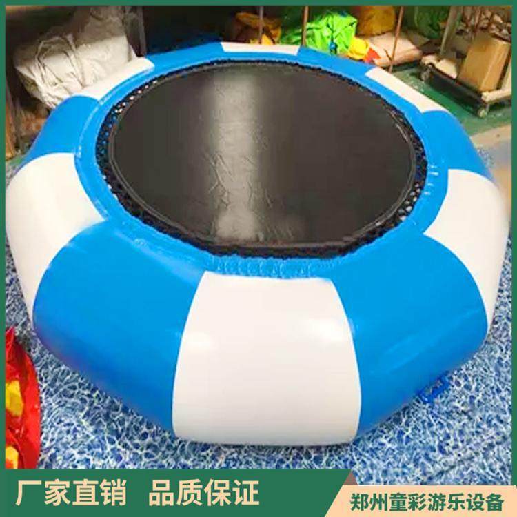 童彩充气卡通船斑点狗漂浮物玩具 加厚PVC水上乐园压板跷跷板