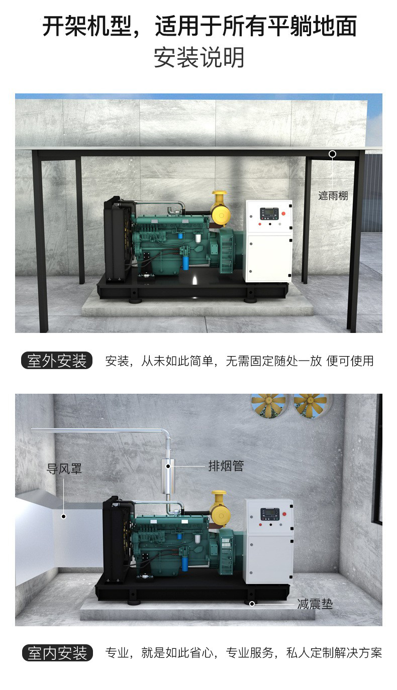 550KWi Weichai diesel generator set factory is suitable for all copper motors to ensure quality in municipal machinery buildings