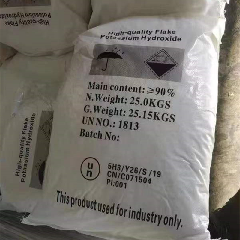 Potassium hydroxide 1310-58-3 white sheet electroplating, washing, dyeing and reduction