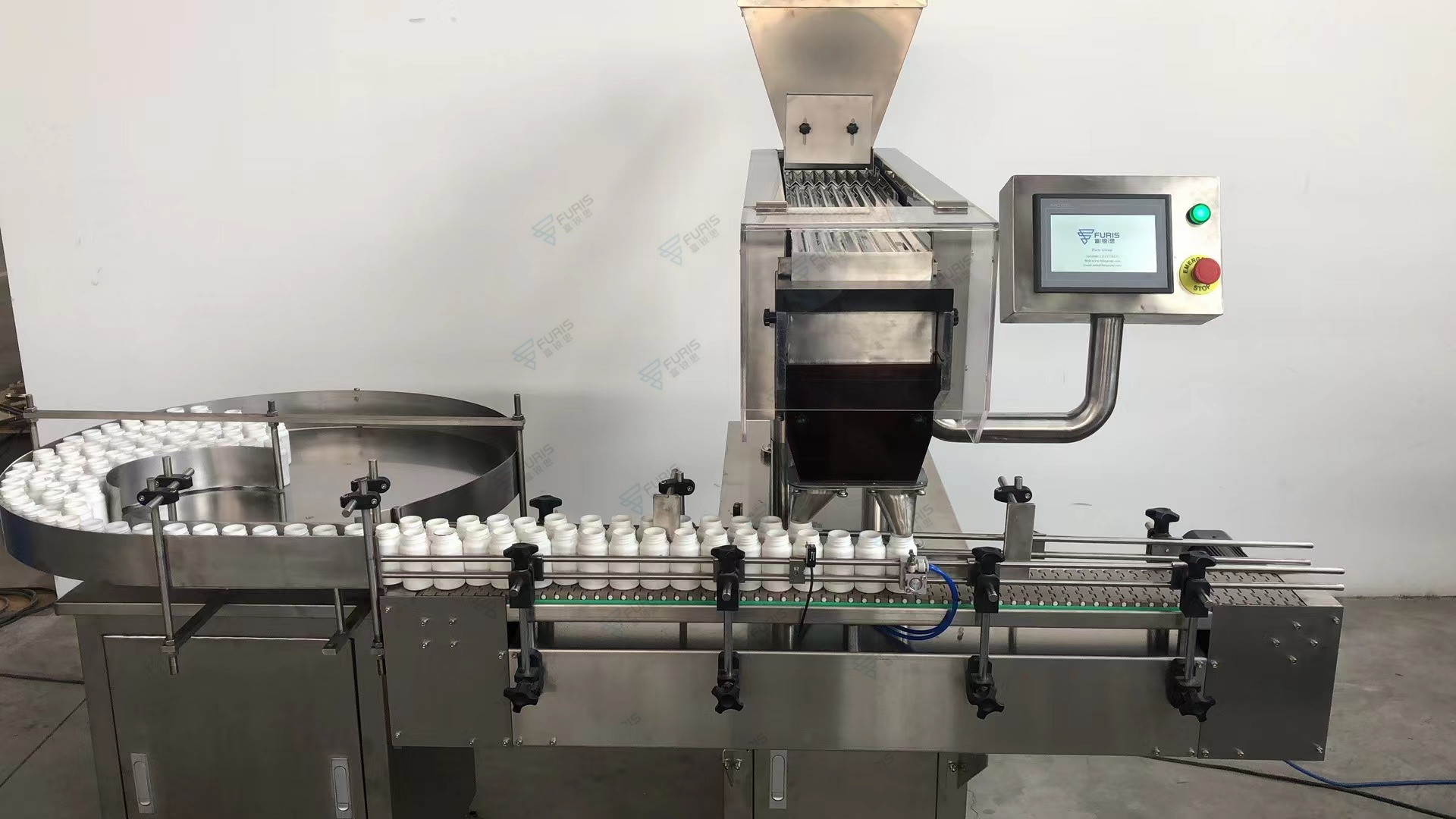 Semi automatic desktop 8-channel electronic counting machine for capsules and tablets Automatic counting and packaging machine for bottled counting and packaging