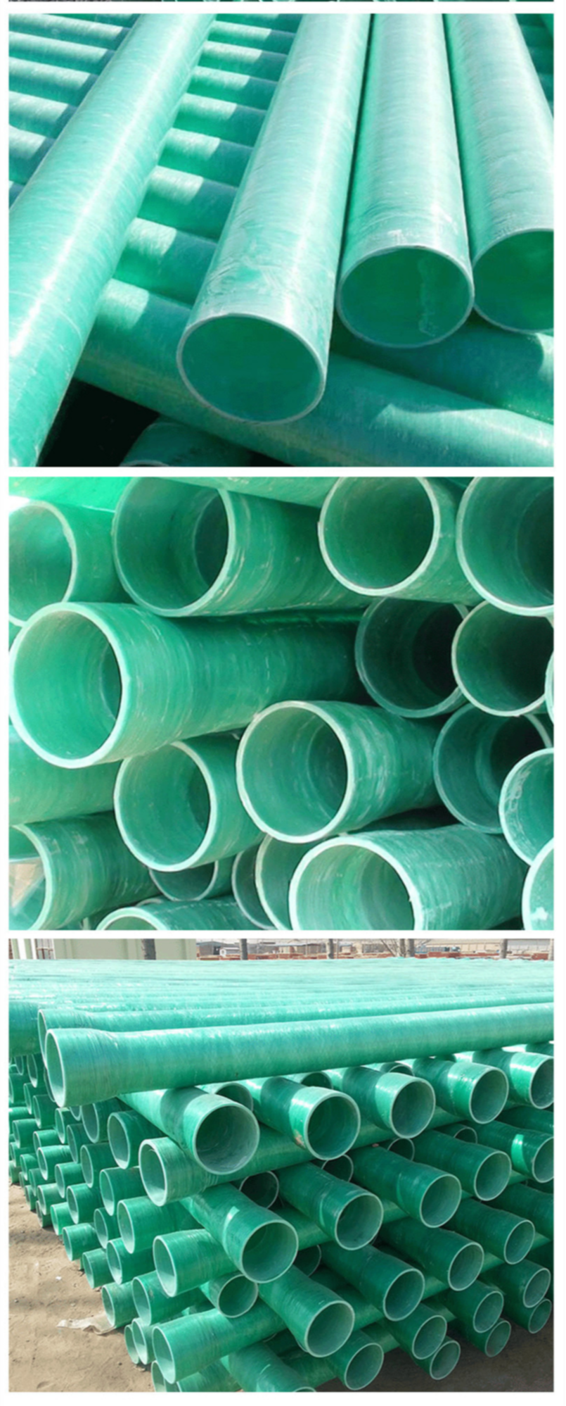 Tongjian Pipe Industry's fiberglass cable protection pipe, large diameter drainage pipe, DN200 sand pipe, available in stock