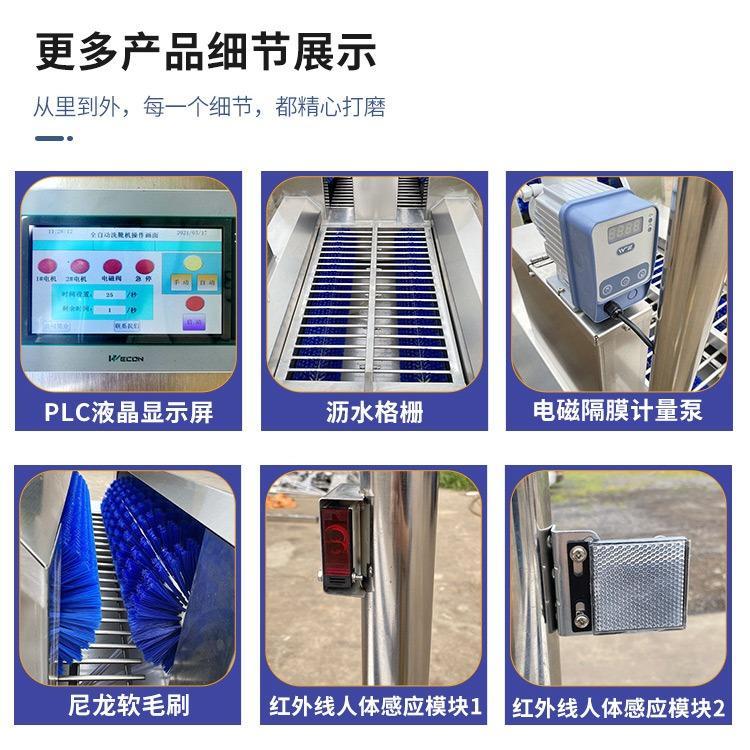 Intelligent shoe washing machine, meat processing workshop, shoe washing equipment, efficient shoe washing machine, customized by Xufei