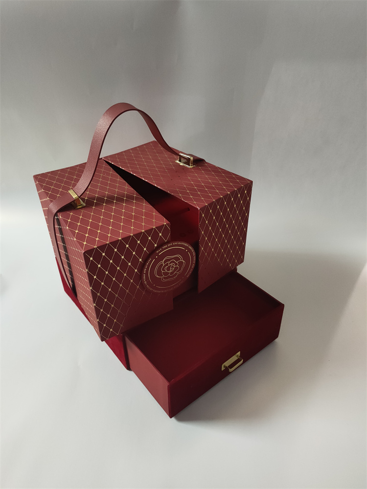 High end mooncake gift box, customized mooncake packaging box, cardboard color box, printing, customized Mid Autumn Festival Cantonese mooncake box