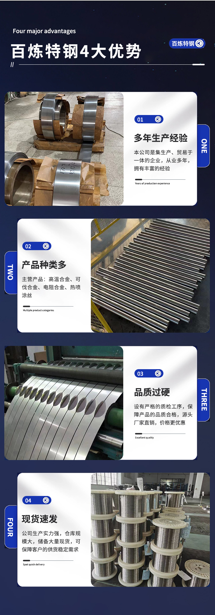 Bailian Special Steel Nickel Cobalt Alloy 4J29 Strip, Bar, Plate, and Pipe Can be Customized
