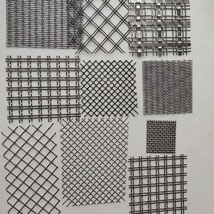 Metal decorative mesh curtain for screen partition, stainless steel plain weave mesh, anti-corrosion and rust prevention