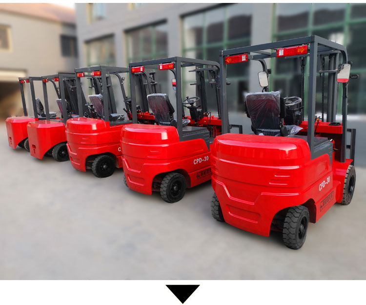 Battery forklift CPD electric four-wheel drive 2-ton small lift 3-6 meter customized model