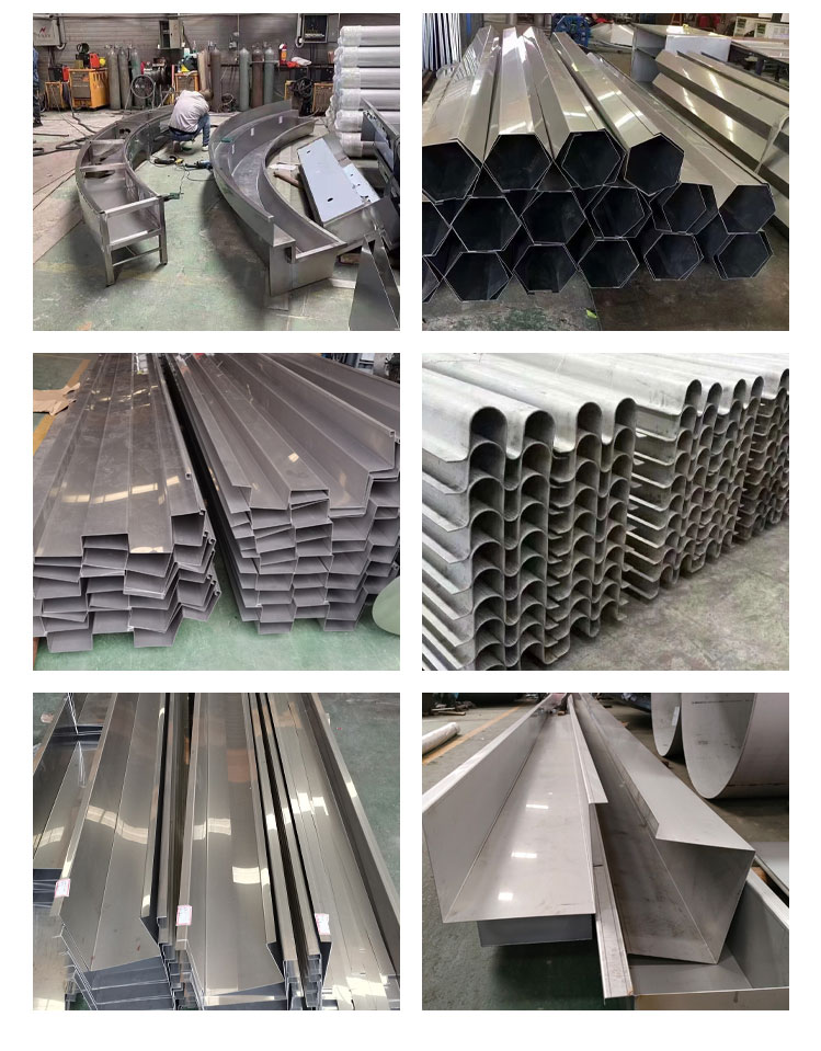 Jinjuwang stainless steel gutter, greenhouse, rainwater sink, drainage gutter, bending and welding of 304 customized products