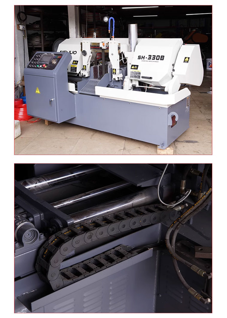 Fully automatic intelligent CNC saw machine for metal strip cutting, steel bar saw machine, electric special scissors type