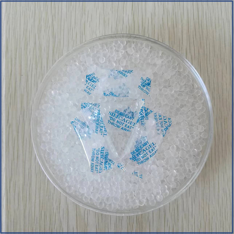 Silicone desiccant 1g OPP English small packaging food and drug moisture-proof particles