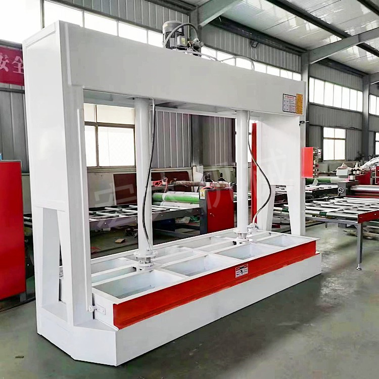 Rock wool aluminum foil plate coating machine for shaping and pressing Woodworking cold press insulation board production line grand