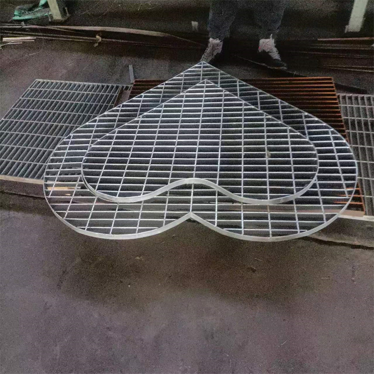 银白色钢格板 G505/40*50格栅板 异型水沟盖板厂家