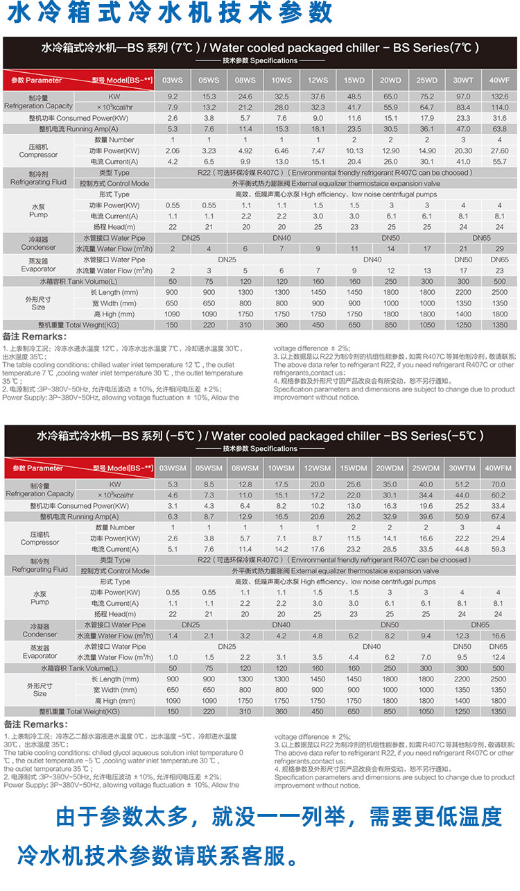 15 water chillers, chillers, water-cooled cooling equipment, Yiyang Technology