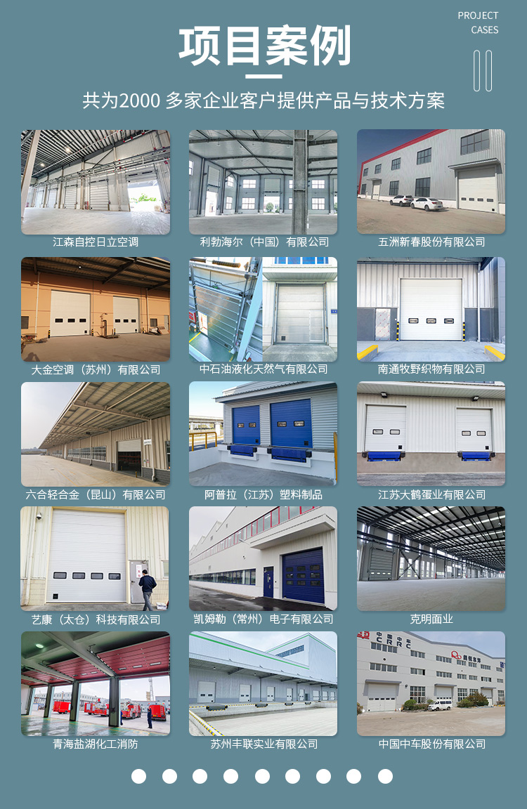 Remote control opening of industrial lifting doors, dust-free workshop electric induction automatic lifting doors