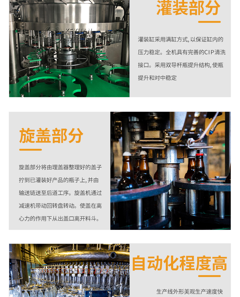 Customization of stainless steel craft beer automatic production line for fermented fruit flavored beer processing equipment