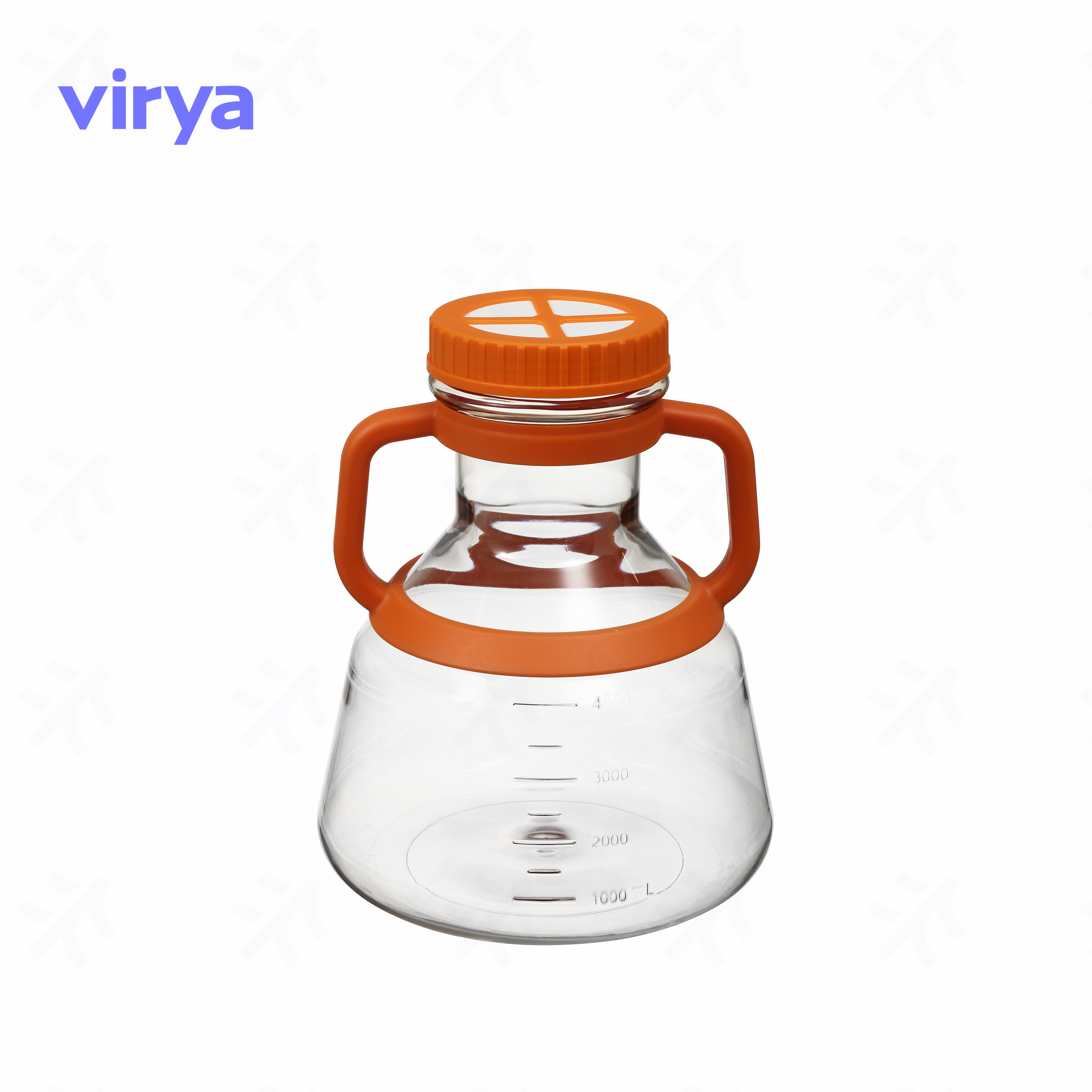 Virya 3535009 5000ml Erlenmeyer flask Cell shake flask Erlenmeyer flask Breathable cap Independent packaging