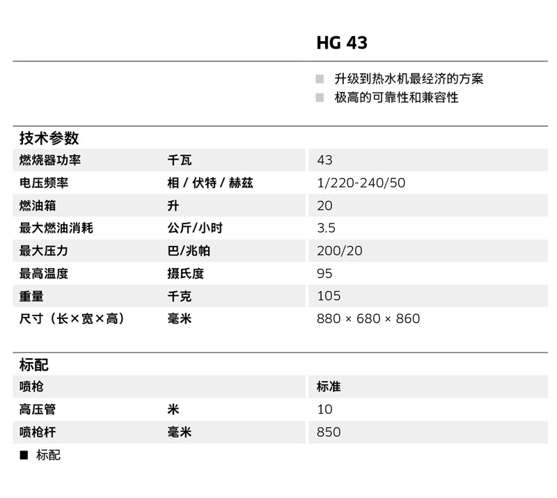 KARCHER Germany KHG43 high-pressure washer hot water heater with high power is used for car washing in factory