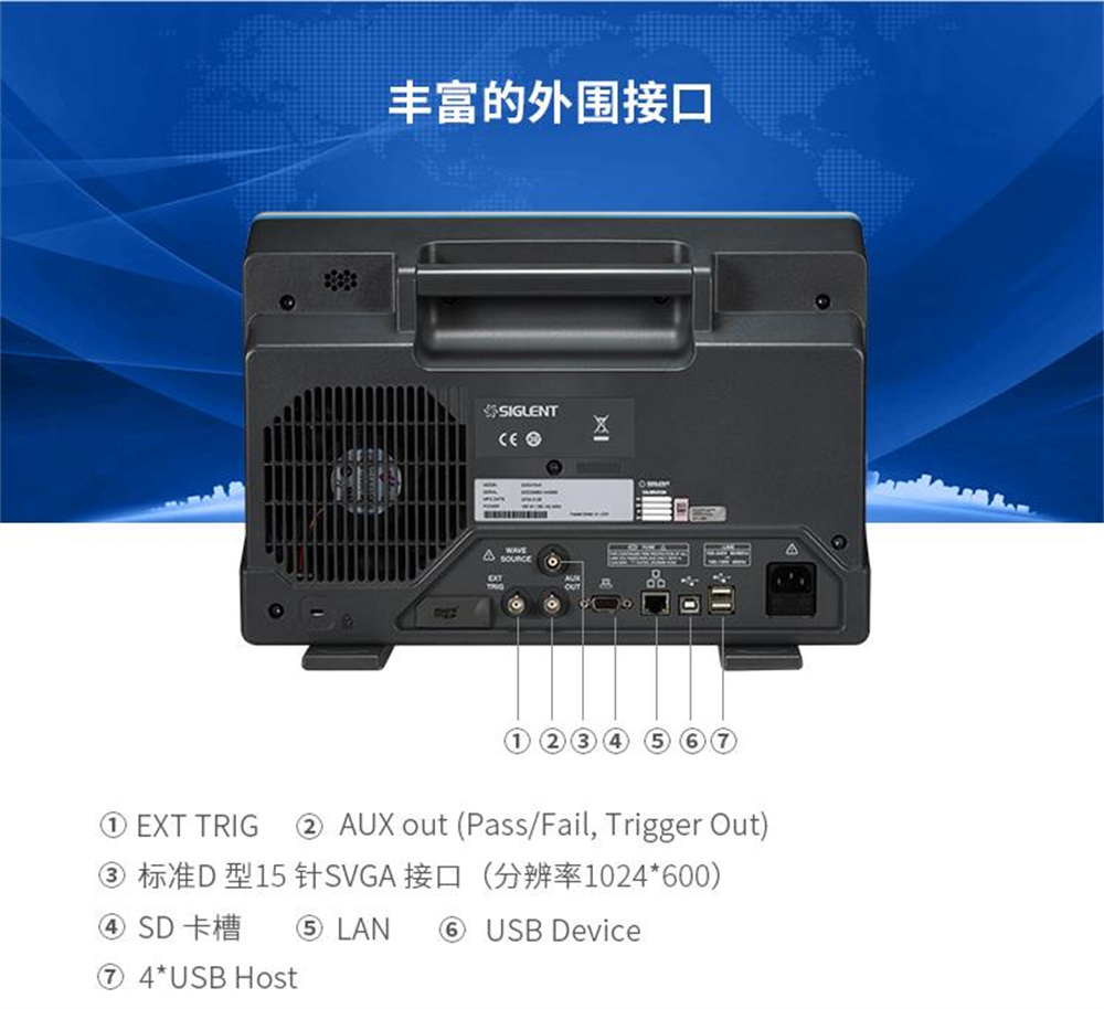 Dingyang SDS3104X 1GHz bandwidth four channel sampling rate 4GSa/s digital intelligent oscilloscope storage 20M