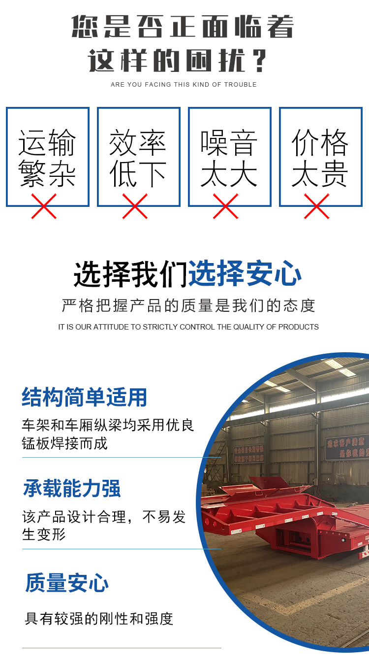 Customized special equipment large cargo transport vehicle, five lines, ten bridges, low flat semi-trailer, lifting bridge, lifting gooseneck