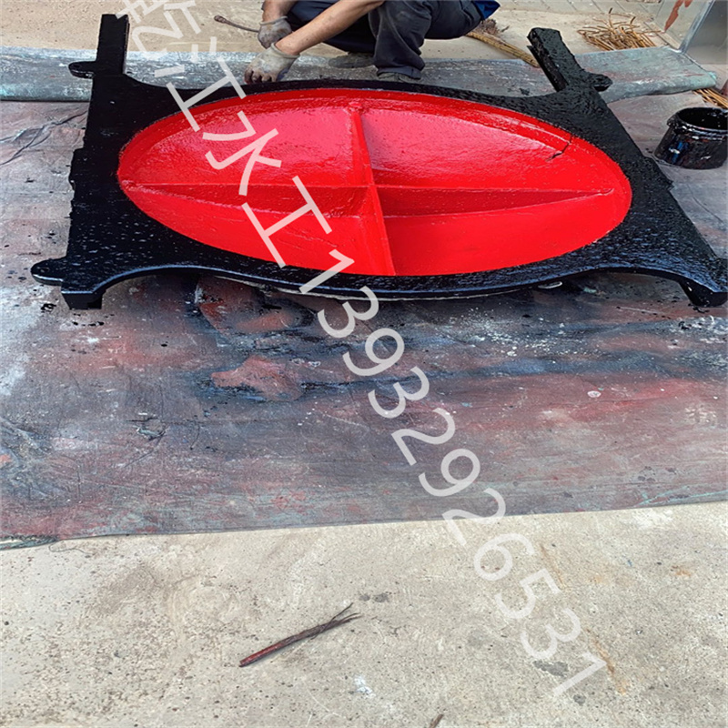 Cast iron circular gate DN650mm pipeline for water stop and drainage of municipal sewage can be used to regulate the weir gate reservoir