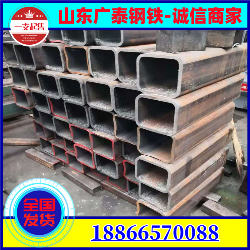 High temperature resistant right angle square tube Q345R seamless square tube high-pressure boiler square tube large diameter thick wall flat tube