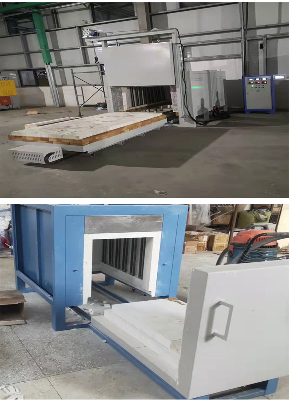 Source manufacturer 1700 degree trolley furnace, alumina brick furnace, good insulation, durable silicon molybdenum rod heating support, customization