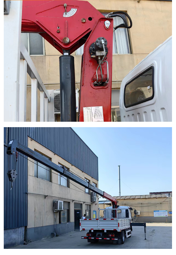 Yunheng's 5-ton blue brand truck mounted crane can enter the urban area for transportation. One crane can be used for multiple 360 ° hydraulic rotation