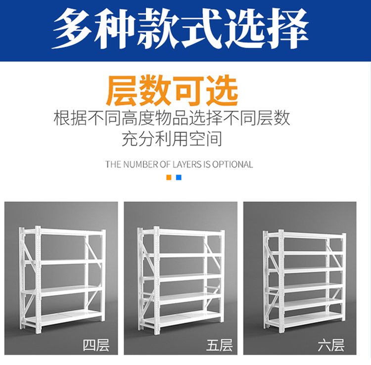 Logistics workshop, shelves, supermarkets, warehouses, logistics, multi-layer floor racks support customization for ten year old factories