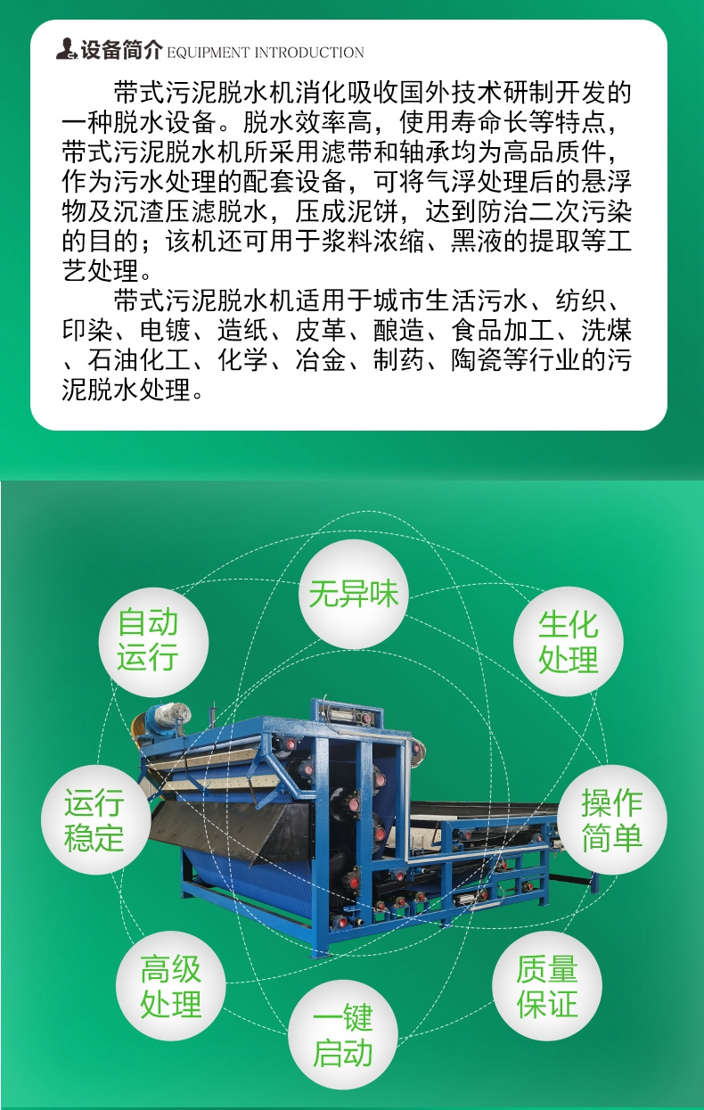 Guanghuiyuan fully automatic sludge slurry dewatering equipment accessories solid-liquid separation equipment