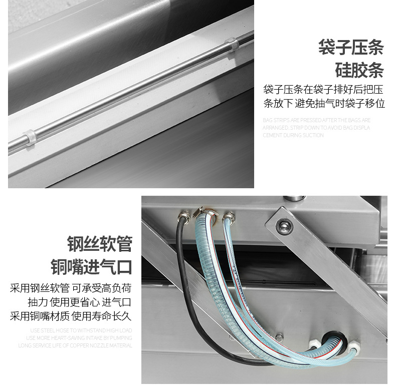 Full automatic double room Vacuum packing machine Commercial cooked food vacuum sealing machine Food Vacuum packing equipment