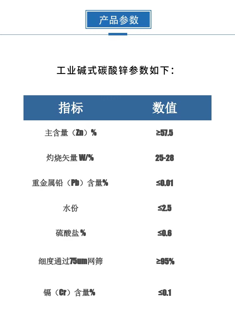 Basic zinc carbonate, transparent zinc carbonate, 57.5% zinc carbonate, high transparent rubber products