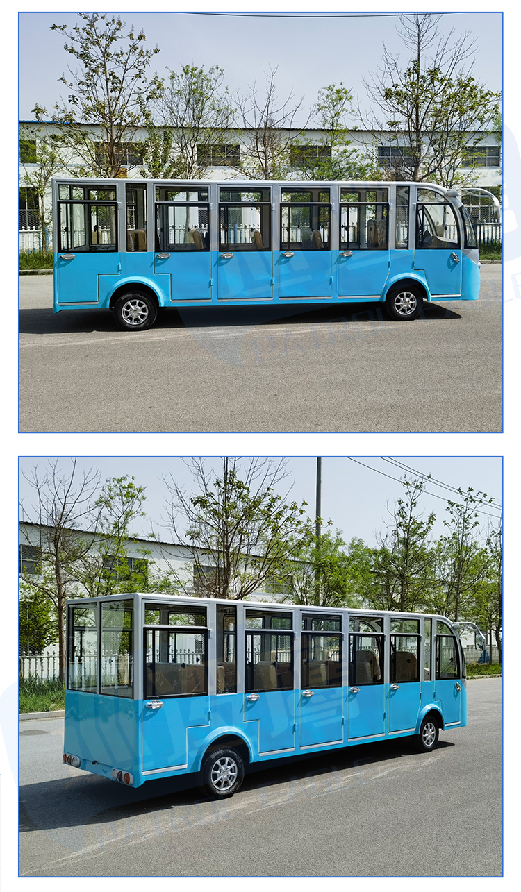 Electric four-wheel scenic spot tourism and sightseeing car, 14 buildings, viewing car, convertible closed, dismantled door, property patrol