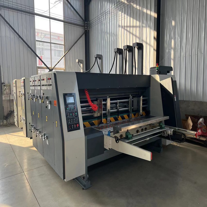 Folding down linkage line, cardboard box linkage production line, high-speed ink monochrome multi-color printing, slotting machinery design