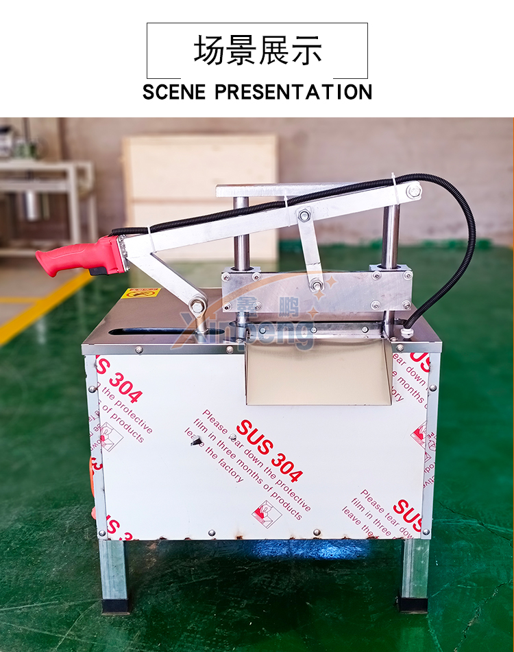 Self service small electric bone cutting machine, commercial desktop stainless steel bone cutting machine, for cutting pork trotters and beef bone ribs