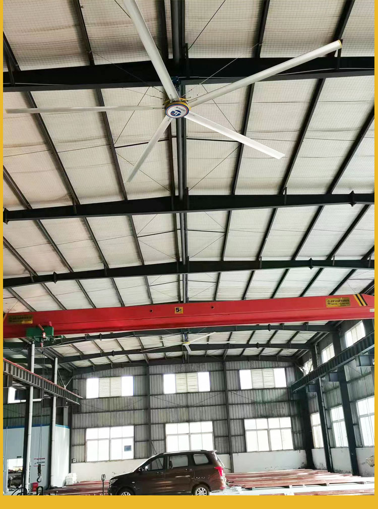 Jiangsu Industrial Large Ceiling Fan Workshop Warehouse Large Electric Fan Energy Saving Industrial Fan Low Energy Consumption High Wind Power