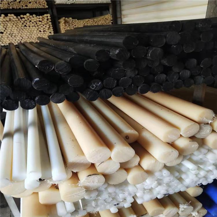 Extruded PA6 nylon rod, PP polypropylene rod, UPE polyethylene POM polyoxymethylene material, customizable in various specifications