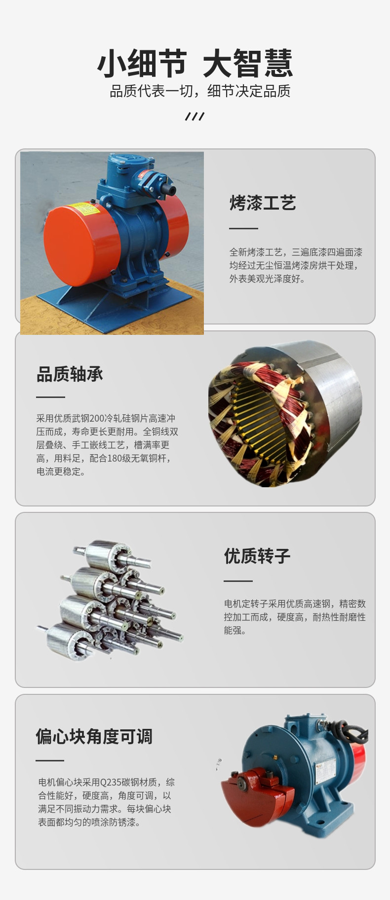 YBZD-20-4 explosion-proof vibration motor, dust vibration motor, three-phase asynchronous motor