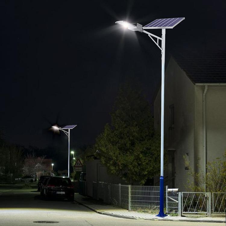 3-12 meter urban road construction LED road lights for new rural reconstruction A-arm integrated solar street lights