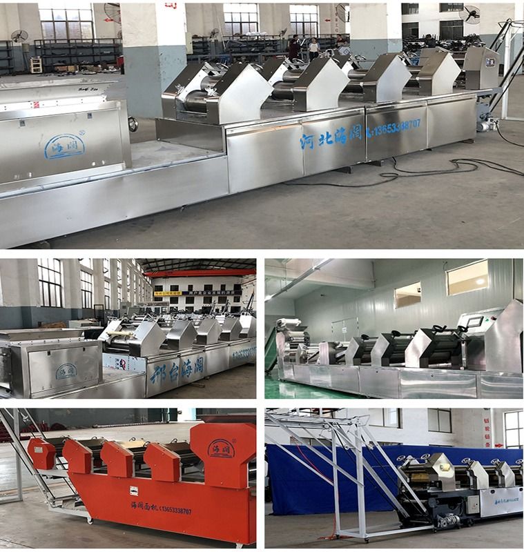 Haikuo Large Noodle Machine 550 Hanging Noodle Machine Production Equipment All Alloy Press Rolls