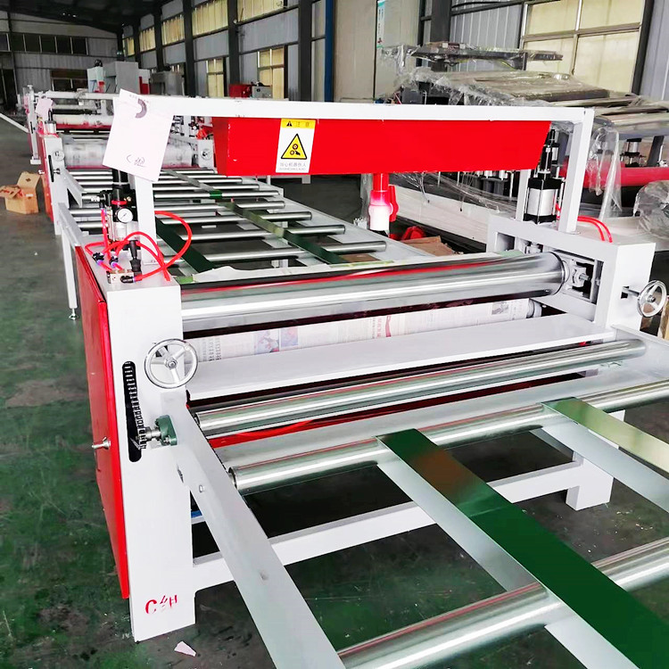 Fireproof board gluing machine Single sided corrugated paper calcium silicate board gluing machine Hongda supporting cold press production and supply