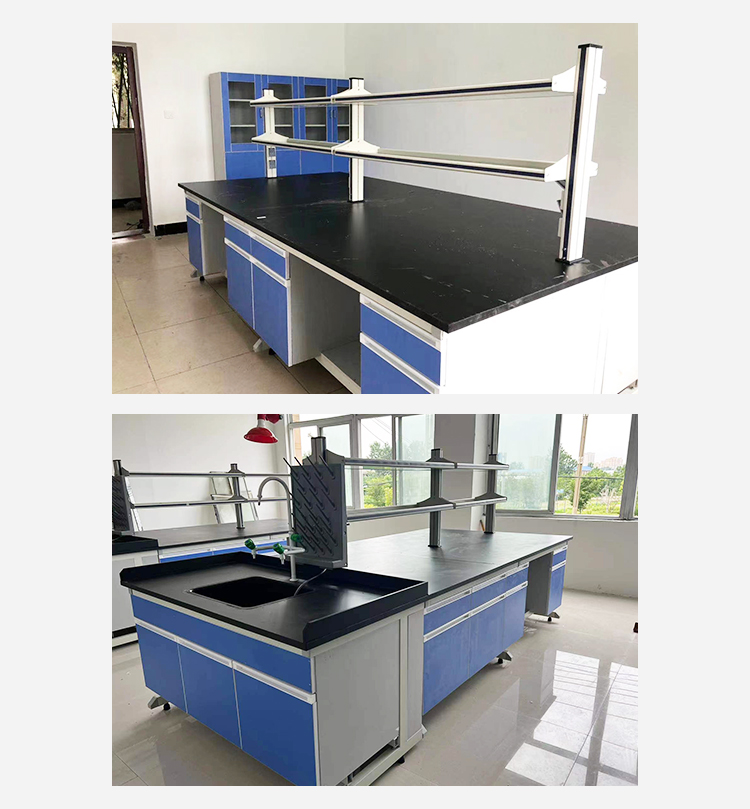 Batch supply of steel and wood experimental benches by laboratory workbench manufacturers, and creation of central PP operating benches